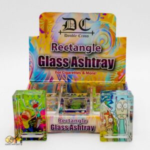 DC Rectangle Glass Ashtray 6ct