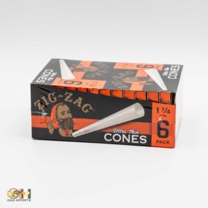 Zig-Zag Ultra Thin Cones 1-1/4 Orange 6pk cone