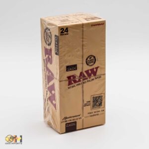 RAW MASTERPIECE CLASSIC 1 1/4 w/PREROLLED TIP 24bx