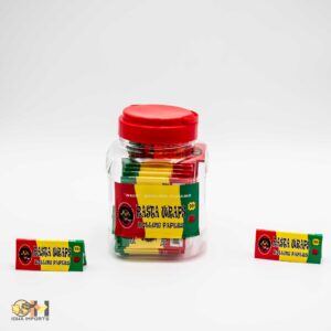 Rasta Rolling Paper/1 1/2" x 78mm--50 pack