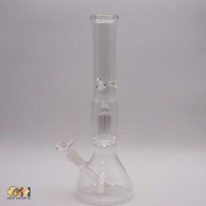 Beaker w/percolator & ice catcher water bong