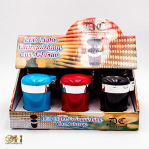 DC Butt Bucket Led Light Extinguishing Car Ashtray 6ct