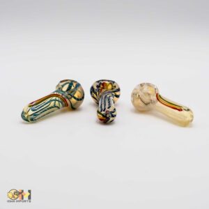 2.5" Glass Hand Pipe 4 ct