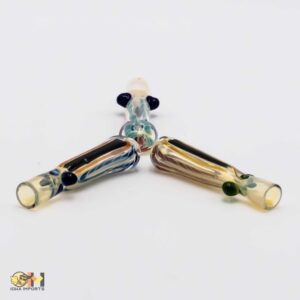 2.5" Straight gw/dot glass chillums