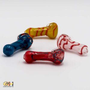 2.5" inside lining glass hand pipe