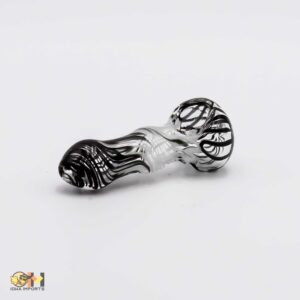 2.5" Inside black lining Glass hand pipe