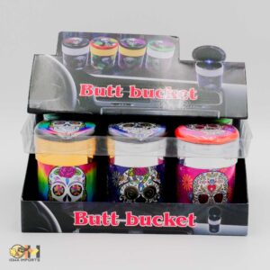 Butt Bucket Skull Led light Extinguishing Ashtray 6CT