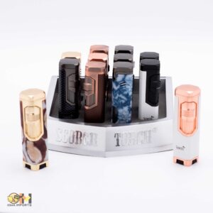 61660-1/Scorch Torch/4Torch Hexagon shape/see-thru butane easy dial/3.75"/12 ct