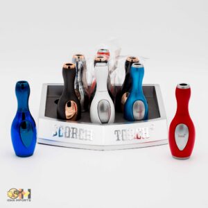 61523-1 Color/Scorch Torch/Bowling Pin Shape Torch/asst color/4.5"/9 ct