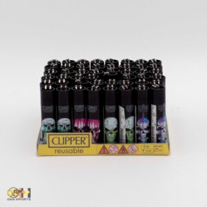 Clipper Lighter Skull 48ct