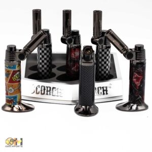 61673-1/Scorch Torch/Adjustable Angle Torch/90 to 45deg/asst graffitti/designs/6.5"to5"/6ct
