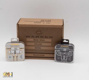 99928 WARNER DELUXE ROYAL EARPHONE WITH MIC 12CT