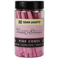 BLAZY SUSAN PINK 53MM CONE SHORTYS (50CT JAR)