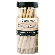 BLAZY SUSAN UNBLEACHED CONES 98MM (50CT JAR)