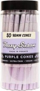 BLAZY SUSAN PURPLE CONES 98MM (50CT JAR)