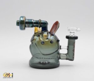 MIGHT MINI COLOR TUBING BUBBLER NOV CLEAR BLACK PIPE ML004-B3