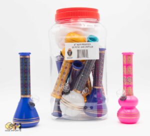 P9087   8" WP PRINTED SUNFLOWER (WP108) 10CT JAR