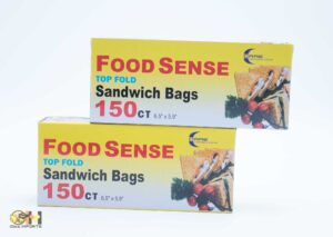 Sandwich Bags Top Fold 150CT/PACK 24ct / Case
