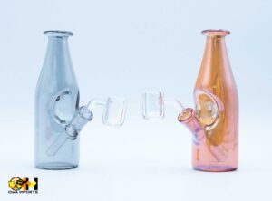 6 INCH MILK BOTTLE ELECTROPLATED 12CT/JAR WP4465