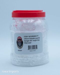 BN800 FT 14mm Female Quartz Bangers 90deg Angle Top 40pcs/Jar