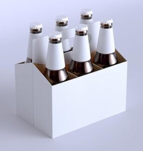 BEER BOTTLE CARDBOARD HOLDER 6PK BTL 150CT