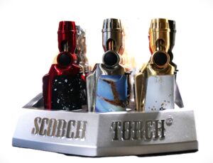 61829 - Scorch Torch/Adjustable Torch/Trigger Lock Assorted design 9Ct/Display